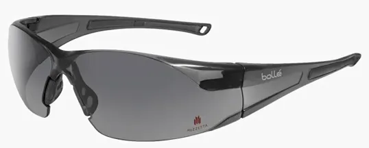 Bollé Rush Gray Safety Glasses with Microfiber Pouch — view 2
