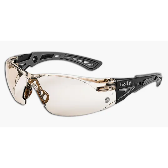 Bollé Rush Plus Rimless Safety Glasses with Neck Cord — view 2