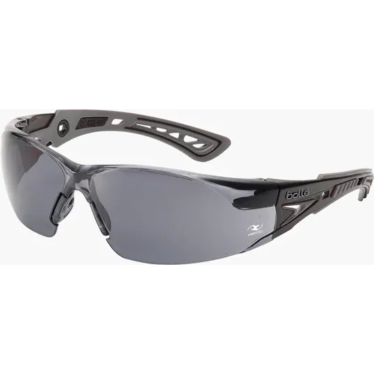 Bollé Rush Plus Safety Glasses with Gray Lens