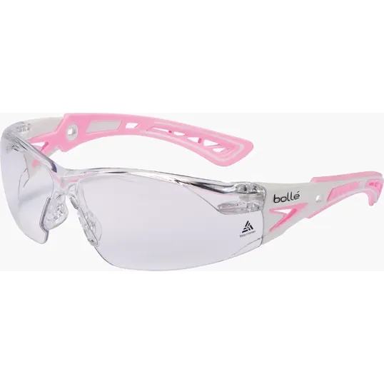 Bollé Rush Plus Safety Glasses, Clear Lens, Small Fit
