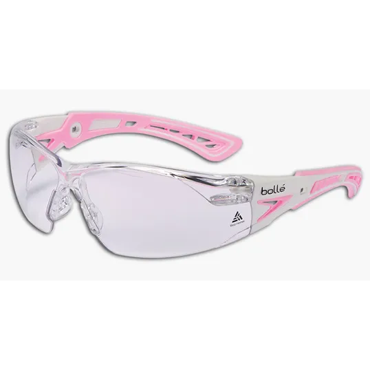 Bollé Rush Plus Safety Glasses, Clear Lens, Small Fit — view 2