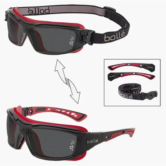 Bollé Ultim8 Gray Lens Safety Glasses — view 2