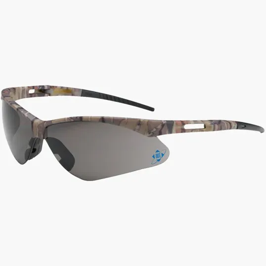 Bouton® Anser Gray Safety Glasses with Wrap-Around Lenses