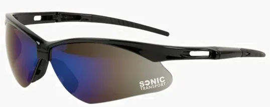 Bouton® Anser Blue Mirror Safety Glasses — view 2