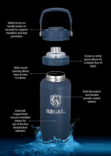 Urban Peak® 34oz Dual Top Water Bottle