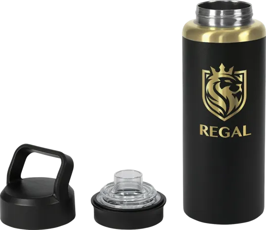Urban Peak® 28oz Dual Top Gold Water Bottle — view 7