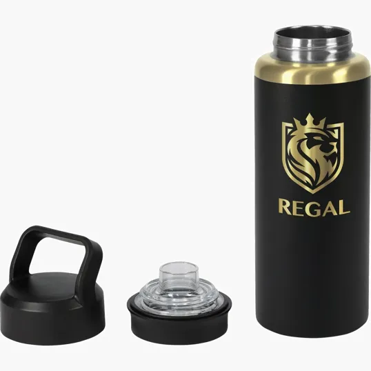 Urban Peak® 28oz Dual Top Gold Water Bottle — view 5