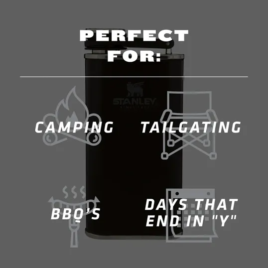 Stanley® 8oz Classic Easy Fill Wide Mouth Flask — view 9
