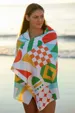 Pro Vision Beach Towel, Polyester Front with Cotton Terry Back — view 2