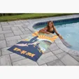 Pro Vision Beach Towel, Polyester Front with Cotton Terry Back — view 6