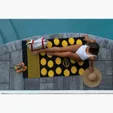 Pro Vision Beach Towel, Polyester Front with Cotton Terry Back — view 8