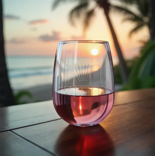 Symglass 12oz Clear Stemless Wine Glass