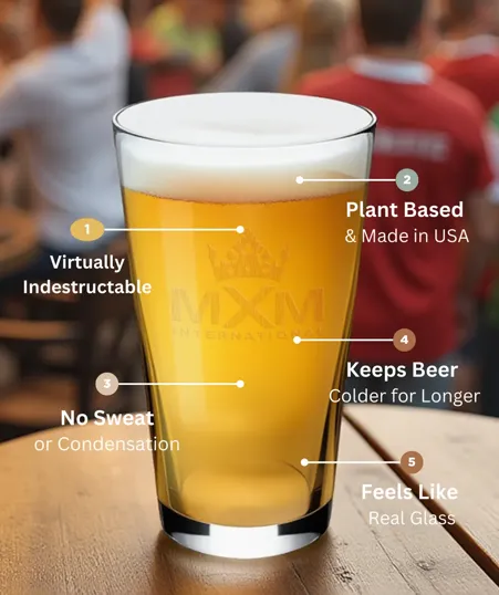 Symglass 16oz Clear Pint Glass — view 3