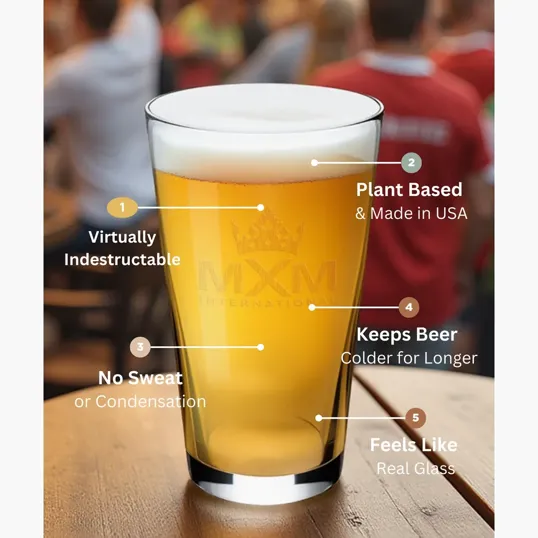 Symglass 16oz Clear Pint Glass — view 7