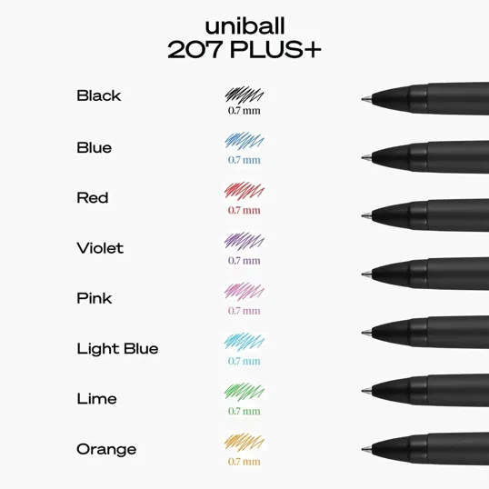 uni-ball® 207 PLUS+ Retractable Gel Pen, 0.7mm — view 13
