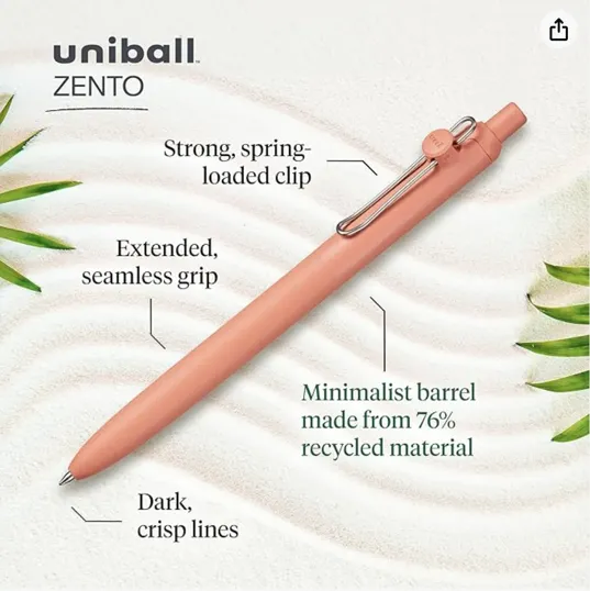 uni-ball® Zento Gel Retractable Pen Boho — view 5