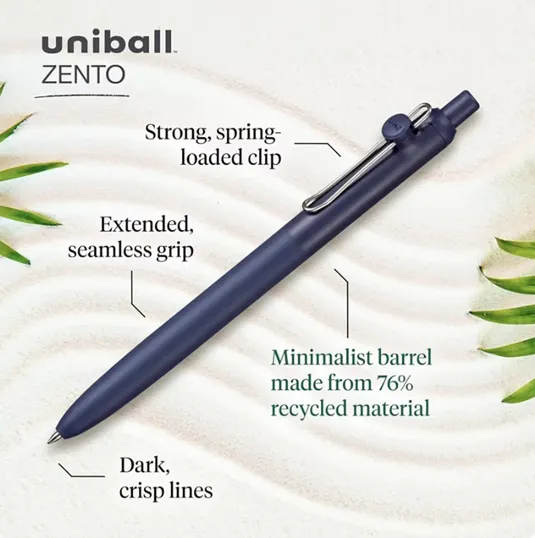 uni-ball® Zento Gel Retractable Pen Muted — view 6
