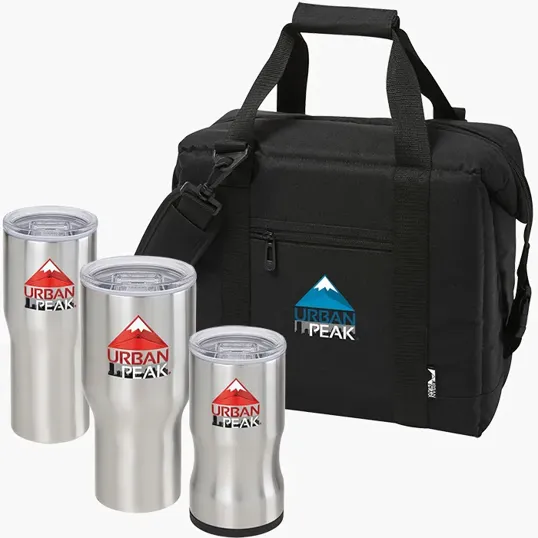Urban Peak® 3-in-1 Drinkware Gift Set with Cooler Bag — view 4