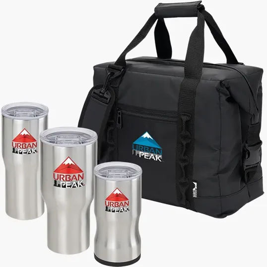 Urban Peak® 3-in-1 Drinkware Gift Set with Cooler Bag