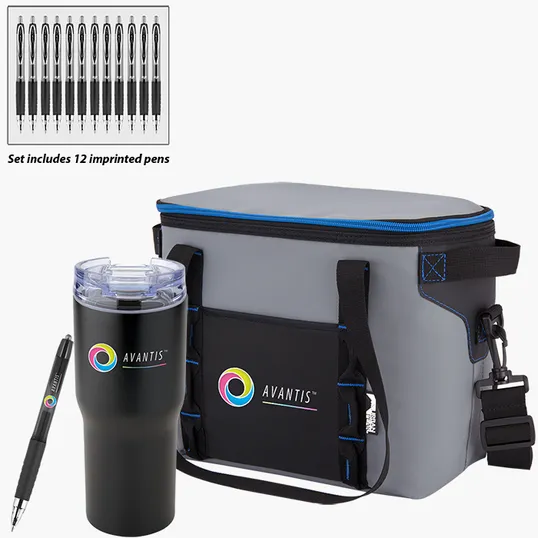 Urban Peak® Cooler Bag, Tumbler & uni-ball® Pen Gift Set