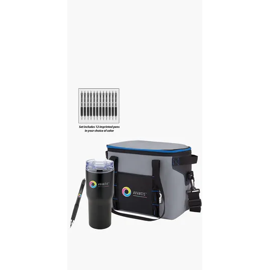 Urban Peak® Cooler Bag, Tumbler & uni-ball® Pen Gift Set — view 2