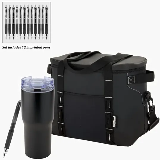 Urban Peak® Cooler Bag, Tumbler & uni-ball® Pen Gift Set — view 3