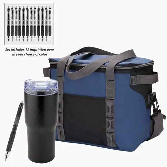 Urban Peak® Cooler Bag, Tumbler & uni-ball® Pen Gift Set — view 6
