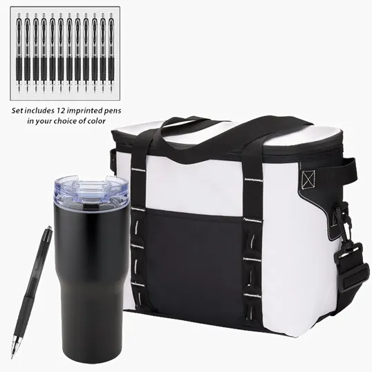 Urban Peak® Cooler Bag, Tumbler & uni-ball® Pen Gift Set — view 7