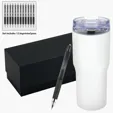Urban Peak® Trail Vacuum Tumbler & uni-ball® 207 Gel Pen Gift Set — view 3