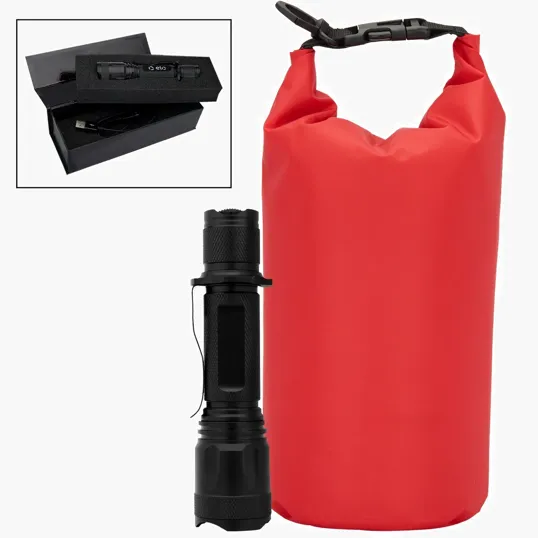 Urban Peak® 4L Essentials Dry Bag with USB Rechargeable LED Flashlight Gift Set — view 2