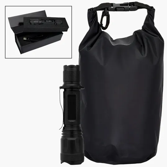 Urban Peak® 4L Essentials Dry Bag with USB Rechargeable LED Flashlight Gift Set — view 5