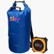 Traveling Sounds Kit with Solar Bluetooth Speaker and 31L Dry Bag Backpack — view 3