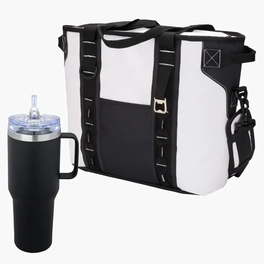 Urban Peak® Apex Ridge Vacuum Travel Mug & Waterproof Cooler Gift Set — view 2