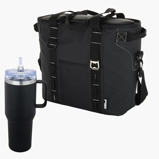 Urban Peak® Apex Ridge Vacuum Travel Mug & Waterproof Cooler Gift Set — view 3