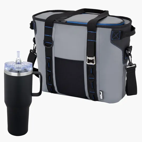 Urban Peak® Apex Ridge Vacuum Travel Mug & Waterproof Cooler Gift Set — view 4