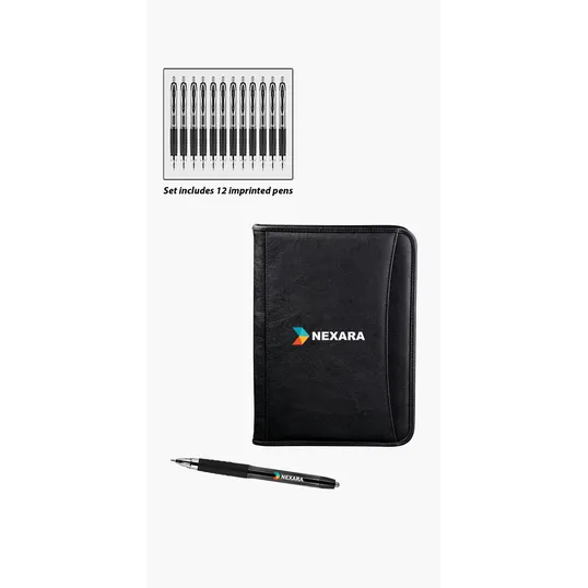 uni-ball Oxford Padfolio & 207 Gel Pen Gift Set — view 3