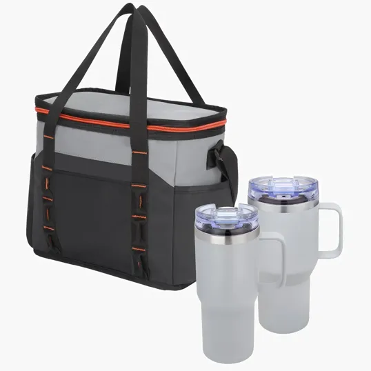 Urban Peak® Duo Lunch Kit with Vacuum Camp Mugs and 12-Can Cooler — view 2