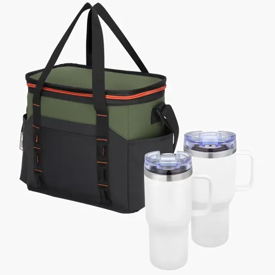 Urban Peak® Duo Lunch Kit with Vacuum Camp Mugs and 12-Can Cooler — view 3