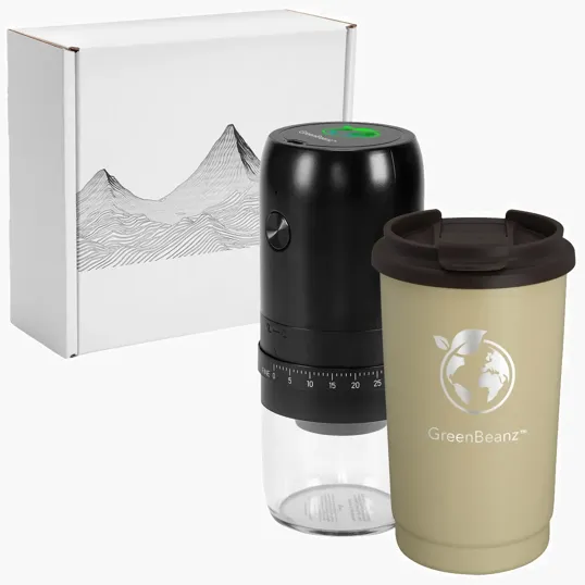 Coffee Lovers Kit with Rechargeable Grinder and 14 oz Tumbler — view 4