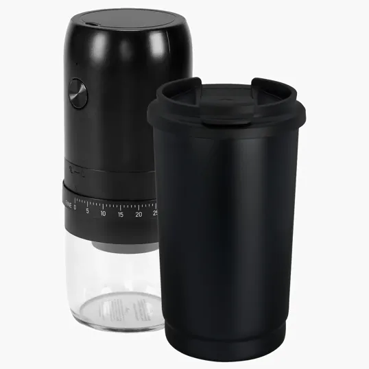 Coffee Lovers Kit with Rechargeable Grinder and 14 oz Tumbler