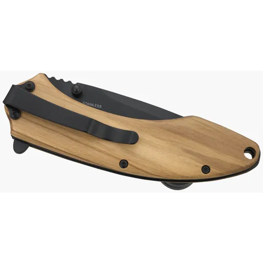 Starline Spire Folding Knife with Olive Wood Handle