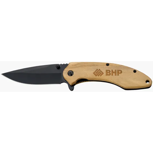 Starline Spire Folding Knife with Olive Wood Handle — view 4