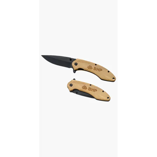 Starline Spire Folding Knife with Olive Wood Handle — view 5