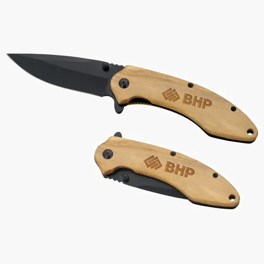 Starline Spire Folding Knife with Olive Wood Handle — view 7