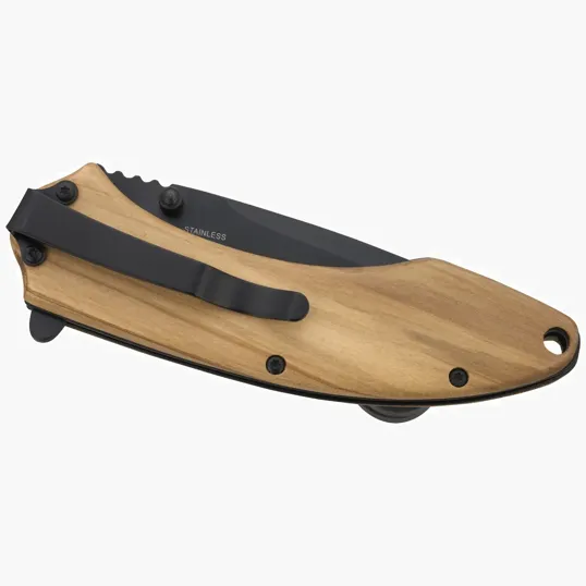 Starline Spire Folding Knife with Olive Wood Handle — view 10