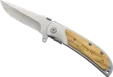 Starline Notch Folding Knife with Olive Wood Handle — view 2