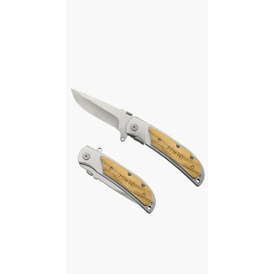 Starline Notch Folding Knife with Olive Wood Handle — view 3