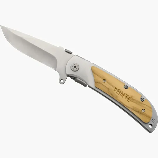 Starline Notch Folding Knife with Olive Wood Handle — view 6