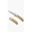 Starline Notch Folding Knife with Olive Wood Handle — view 3