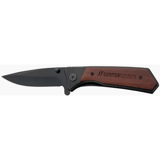 Starline Honed Folding Knife with Red Vine Wood Handle — view 4